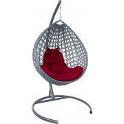 серый / бордовый