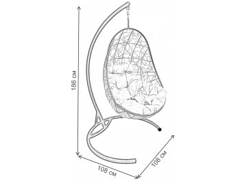 Подвесное кресло Овал