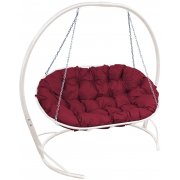 белый / бордовый