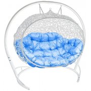 белый / голубой