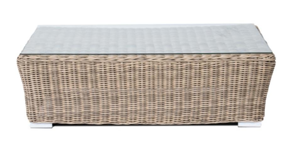 Журнальный стол из ротанга Пакора соломенный