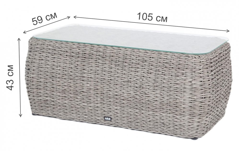 Журнальный стол Велес серый