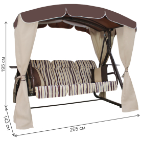 Качели садовые Элегант Люкс Ковка