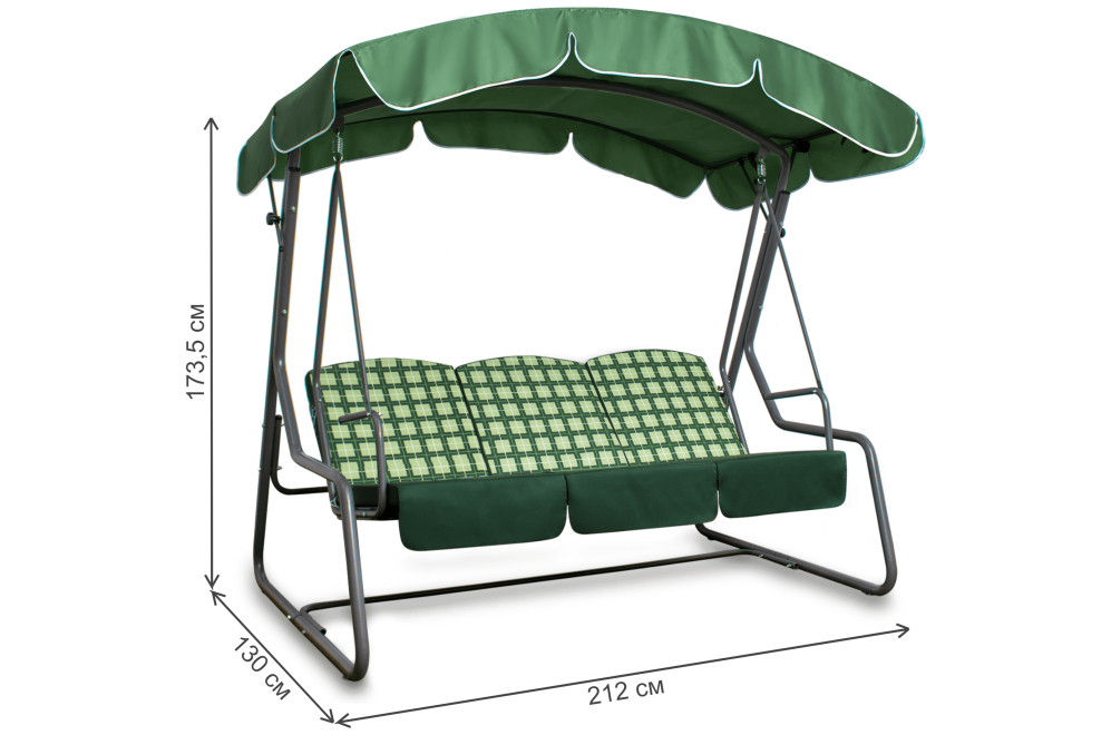 Качели садовые Рандеву Стандарт зеленый