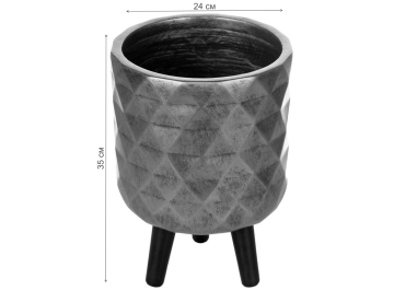 Кашпо Даймонд DMND-RND-24-GLD