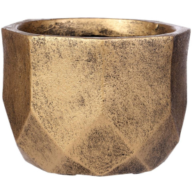 Кашпо Геометри Круглое DROUND37-GLD