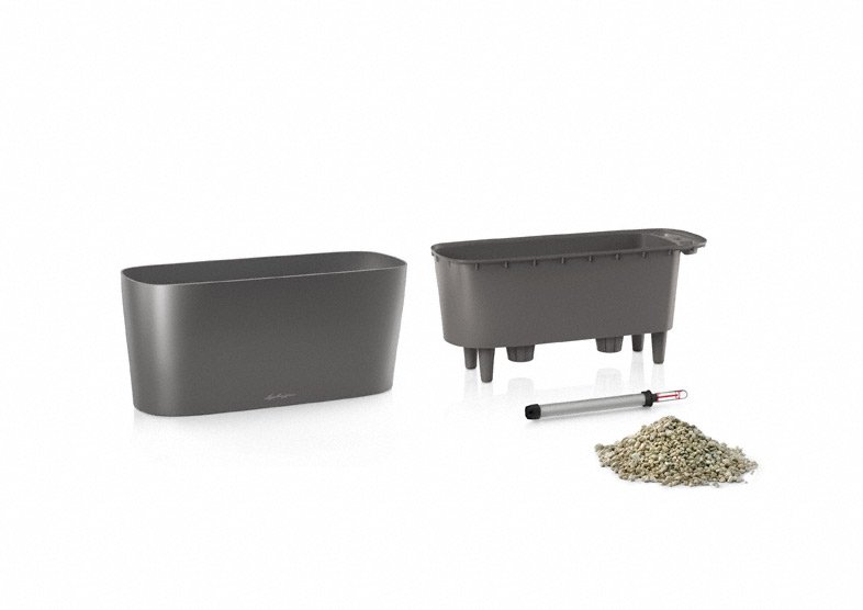 Кашпо Lechuza 15577 DELTA 20 Кофе металлик
