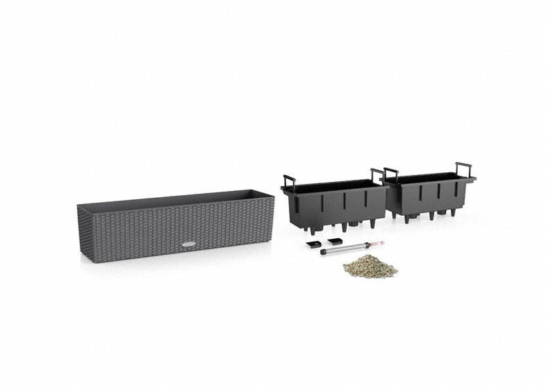 Кашпо Lechuza 15612 BALCONERA Cottage 80 Гранит