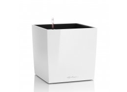 Кашпо Lechuza 16360 CUBE 40 Белый блестящий