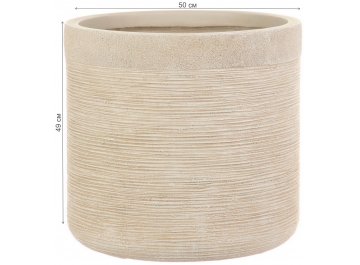 Кашпо Флоранжери Круглое D50 H49 SCRBR50-BB