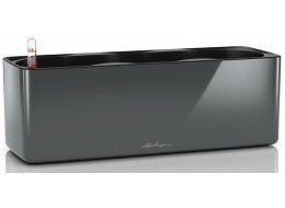 Кашпо Кьюб Glossy Triple антрацит