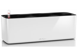 Кашпо Кьюб Glossy Triple белое