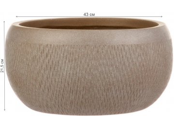 Кашпо Лотус Чаша D43 H21.5 MESHB43-T