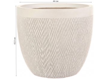 Кашпо Лотус Круглое D44 H43.5 MESHR44-AW
