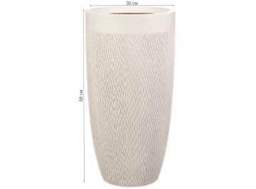 Кашпо Лотус Высокое Круглое D30 H58 MESHV30-AW