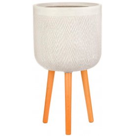 Кашпо Лотус Высокое Круглое с Подставкой D44 H83 WMESHR44-AW