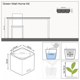 Комплект кашпо Wall Home Kit Color