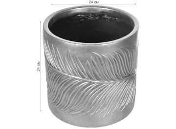 Кашпо Лист LEAF-R-24-SLV
