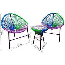 Кофейный комплект из металла Акапулько