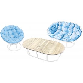 Комплект для отдыха из металла Мамасан Папасан