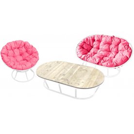 Комплект для отдыха из металла Мамасан Папасан