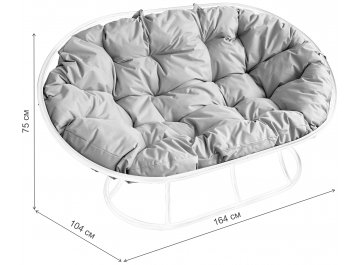 Комплект для отдыха из металла Мамасан Папасан