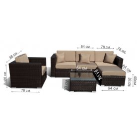 Комплект для отдыха YR821 6 элементов