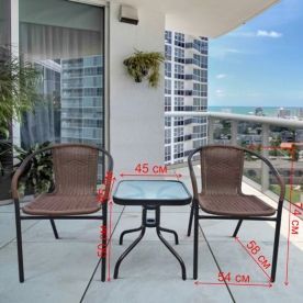 Обеденный комплект Асоль-3B TLH-037B 055S-45х45 2Pcs