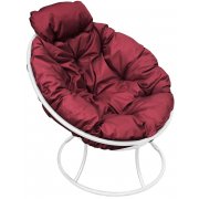 белый / бордовый