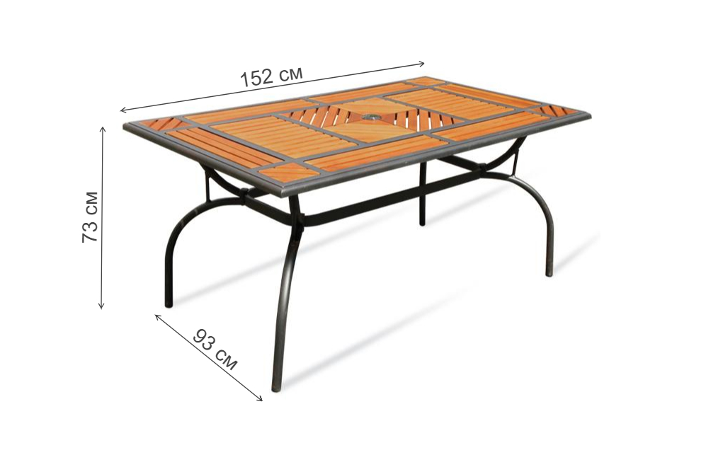 Стол прямоугольный Ахилл