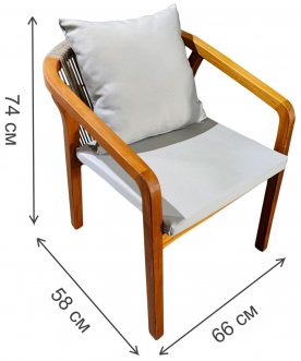 Деревянный стул TAG/PABLITO-ARM/IR