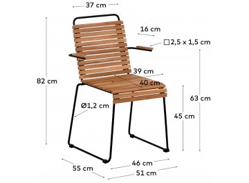 Металлический стул Yukari
