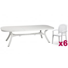 Обеденный комплект из пластика Toscana Ponza