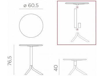 Пластиковый стол 003/4005804000