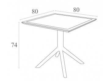 Пластиковый стол 234/106-0135
