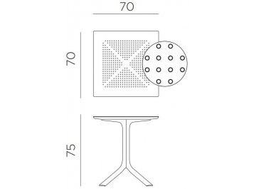 Пластиковый стол Clip