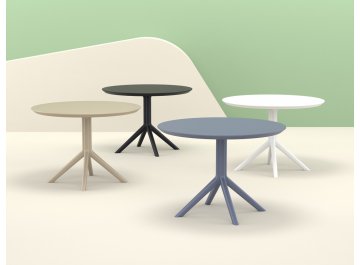 Стол пластиковый Sky Table Ø105 белый