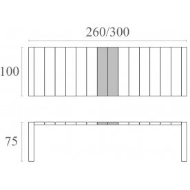 Пластиковый стол Vegas