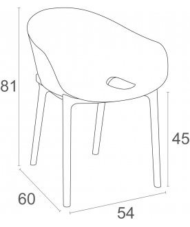 Пластиковый стул 234/151-0404