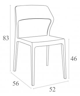 Пластиковый стул 234/092-8682974081036