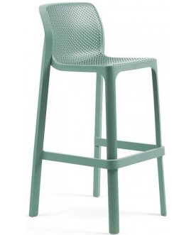 Стул пластиковый барный Net Stool ментоловый