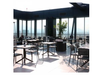 Стул пластиковый Bora Bistrot антрацит