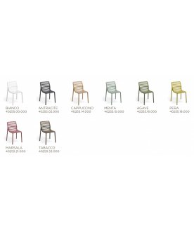 Стул пластиковый Doga Bistrot