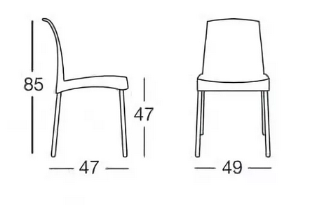 Пластиковый стул Jenny светло-серый
