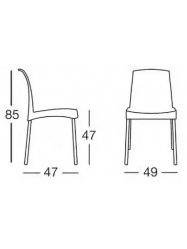 Пластиковый стул Jenny зеленый