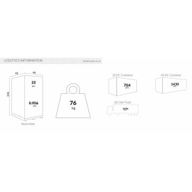 Стул пластиковый Maya светло-голубой / голубой