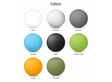 Стул пластиковый Maya светло-голубой / голубой