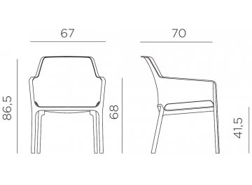 Пластиковый стул Net