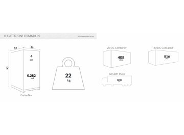 Стул полубарный Air Bar 65