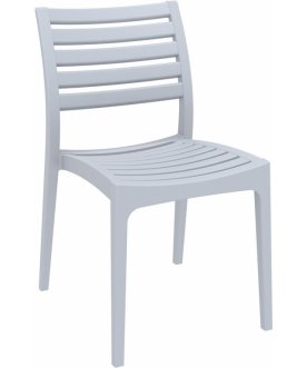 Стул пластиковый Ares серебристый